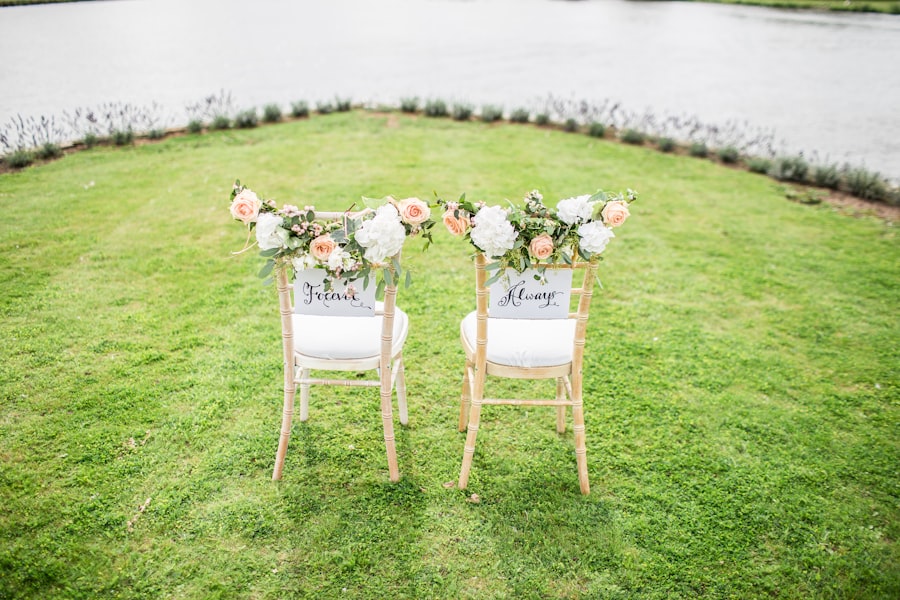 Wedding couple sharing an emotional first look